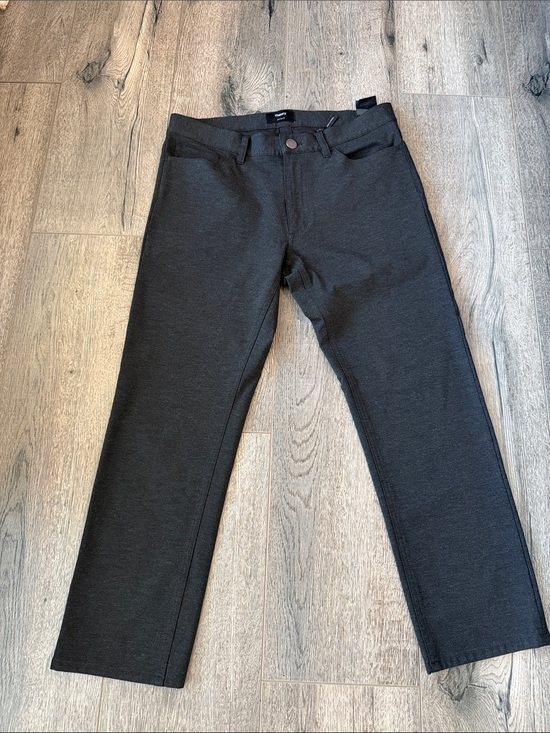 Theory Pants - Theory Women's Dark Charcoal Straight Trousers